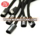 Dongguan manufacturer Matte Black Painting Metal Aglet For rope boot shoelaces